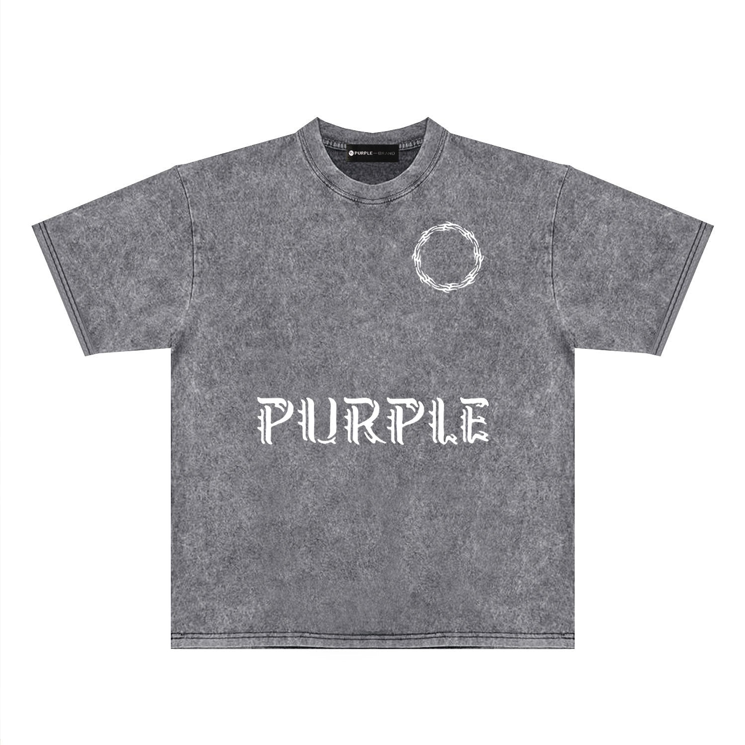 Purple Brand Distressed T Shirts Short Sleeve