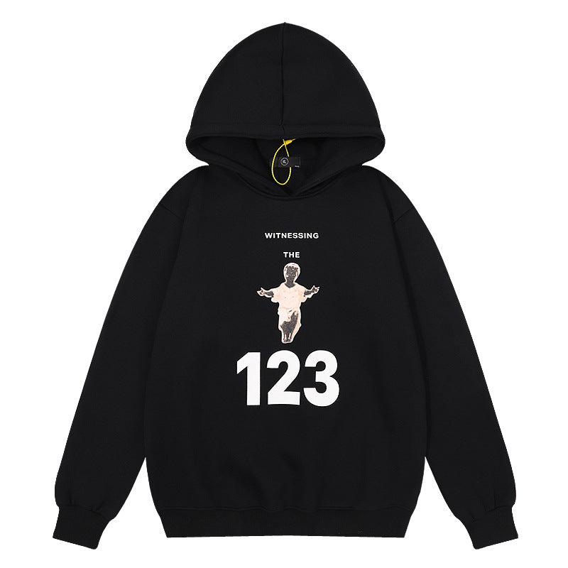 Kanye West Sunday Service Hoodie Autumn And Winter Fog Angel Hoodie Fleece-Lined