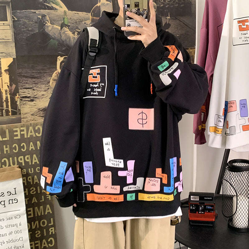 Men's Hoodie Loose Print