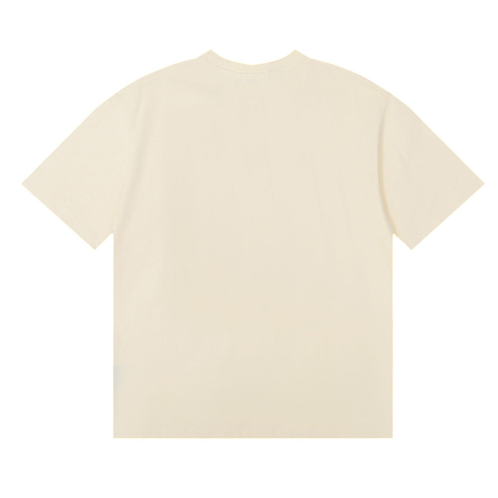 Rhude T Shirt Castle Coconut Letter Print Short Sleeve T-Shirt