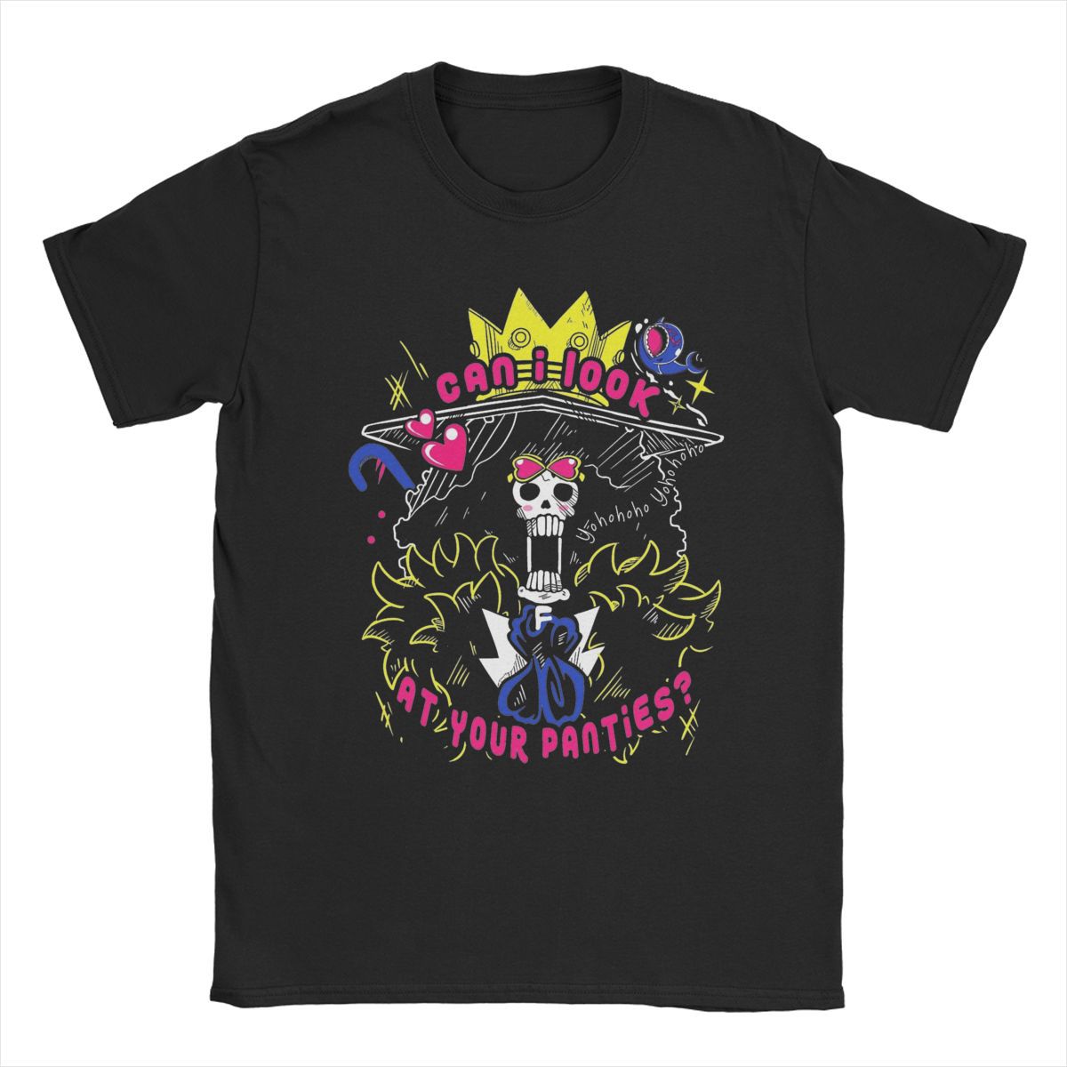 Men LUFFYS FLAG Ones Anime Pieces T Shirt  Cotton Clothing