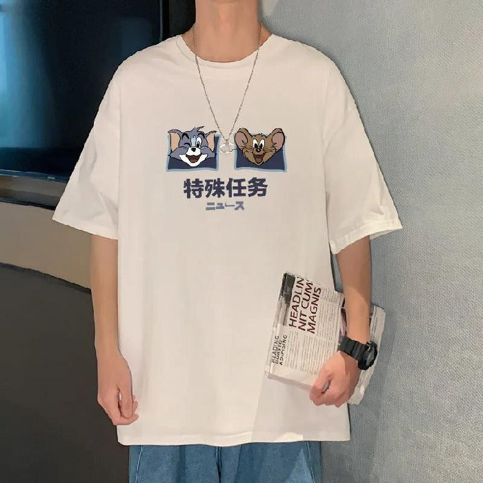Tom And Jerry T Shirt Printed Loose Casual