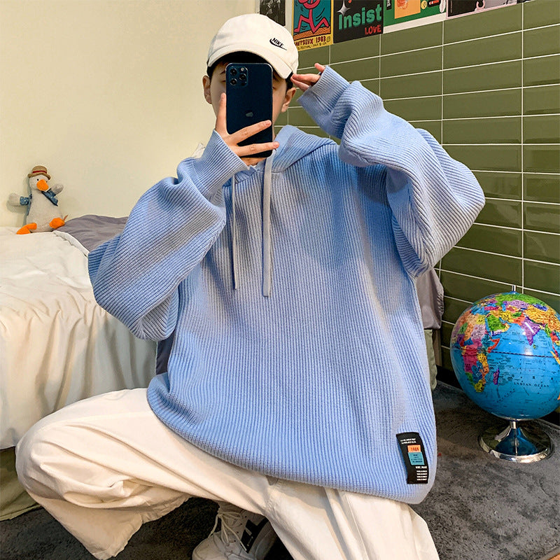 MEN'S Hoodie Sweater Sweater Knitted Cardigan