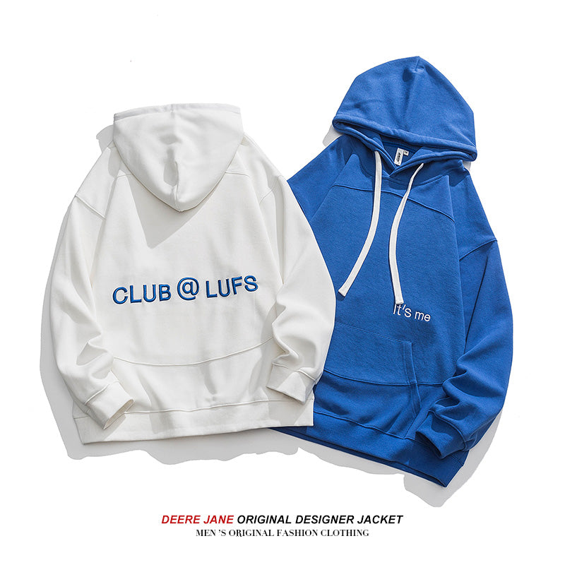 Men Pullover Hoodie Spring Sweater Men's Loose All-Match Casual
