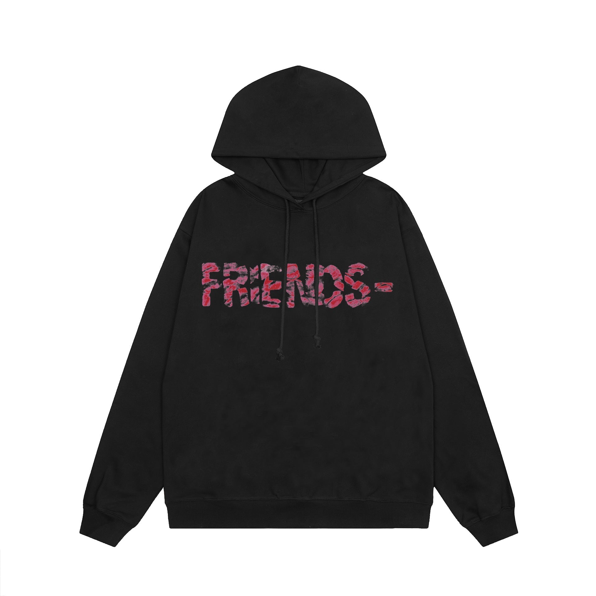 Vlone Hoodie autumn and winter red lips big V letter pullover