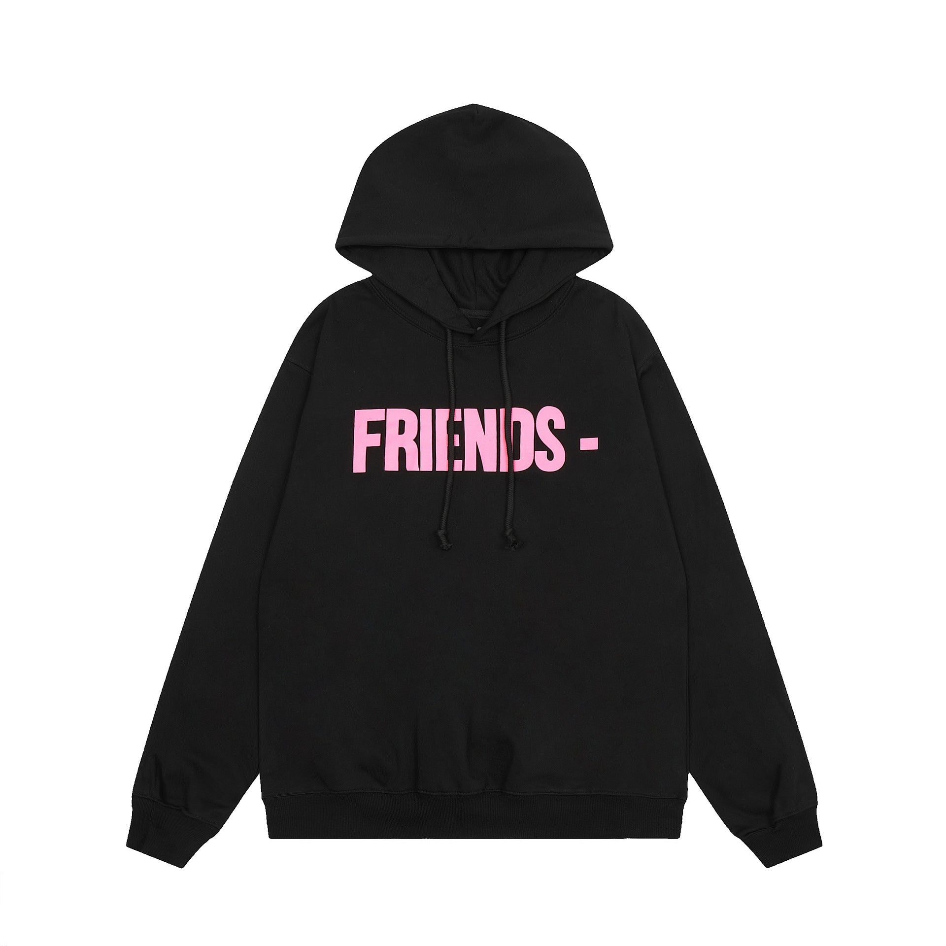 Vlone Hoodie autumn and winter pink big V letter pullover