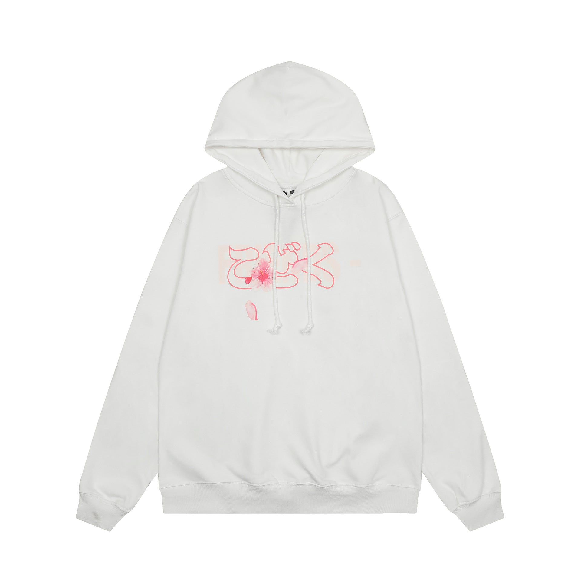 Vlone Hoodie Autumn and Winter Flowers Big V Letter Pullover Hooded