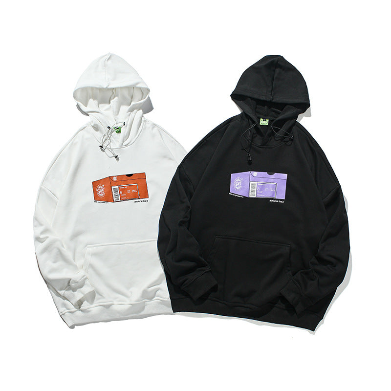 Men's Graphic Hoodies Men's Autumn Printing Hooded Long Sleeve Top Men's