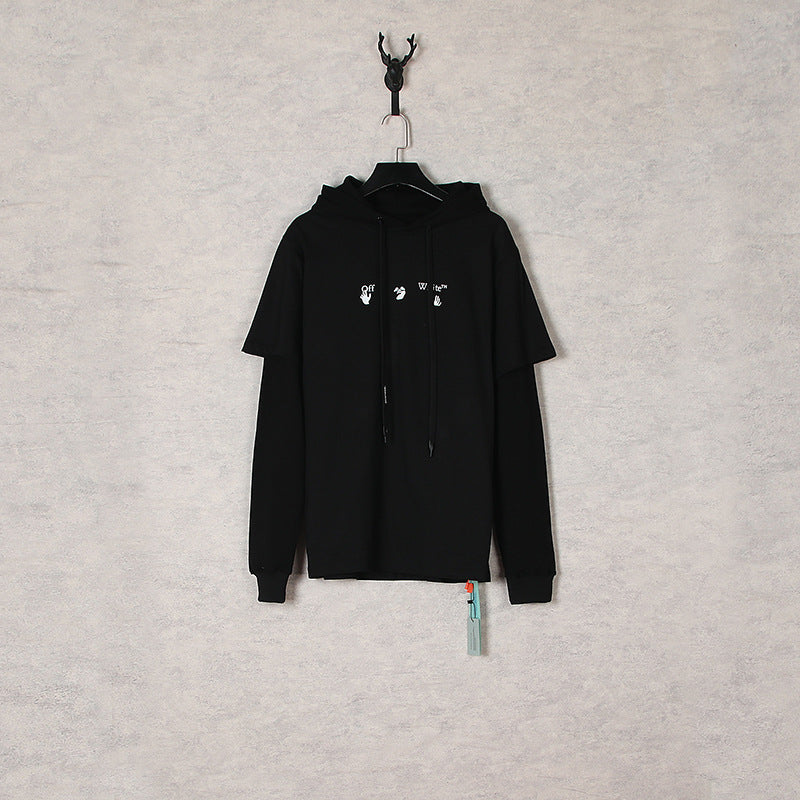 off White Hoodie Hoodie Sweater Ow Men's and Women's Loose Coat