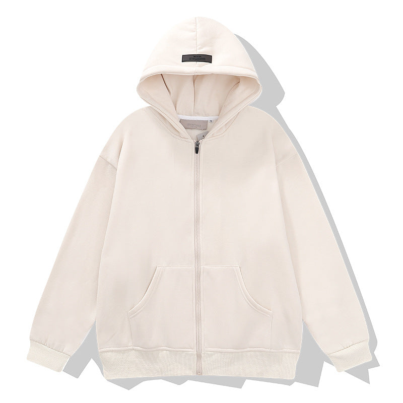 Kanye West Sunday Service Hoodie Fog Three-Dimensional Flocking Brushed Hoody Zipper Cardigan