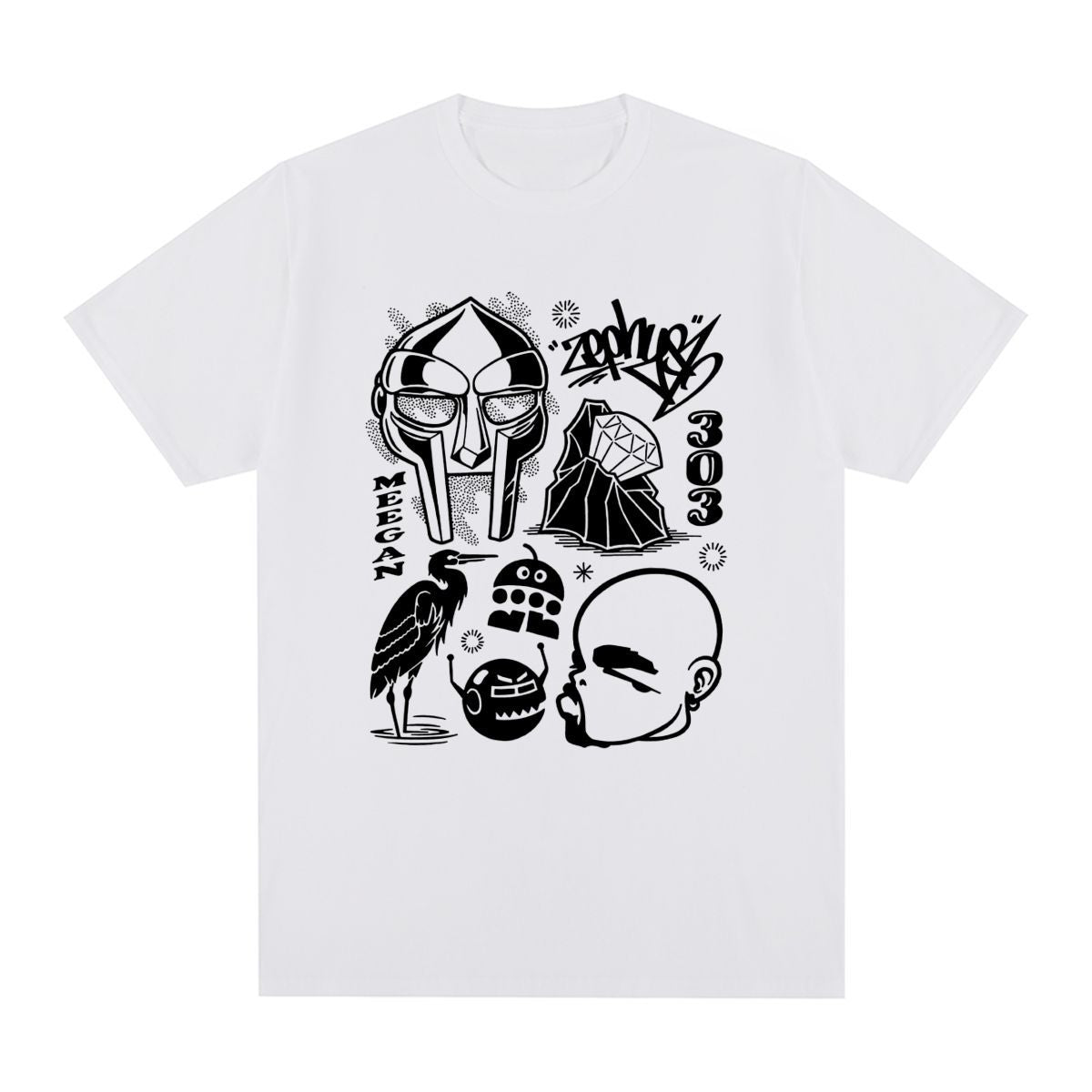 Mf Doom T Shirt Vintage T-shirt Cotton