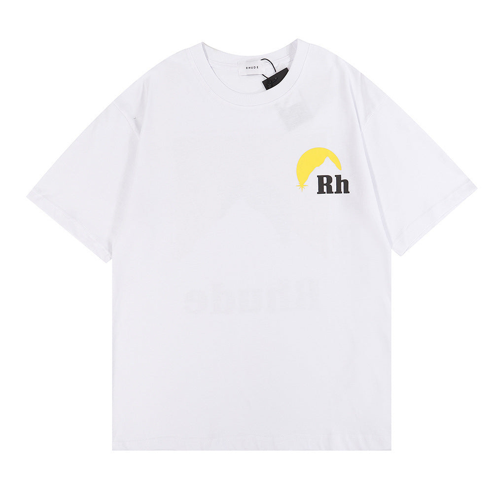 Rhude T Shirt Sunset Printed Short Sleeve T-Shirt
