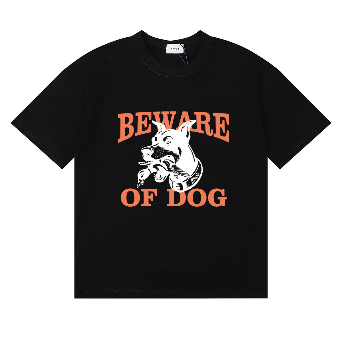 Rhude T Shirt Hound Letter Print Short Sleeve T-Shirt