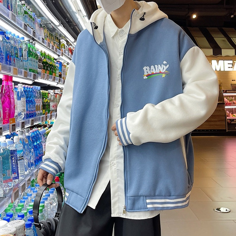 MEN'S Hoodie Stitching Cardigan