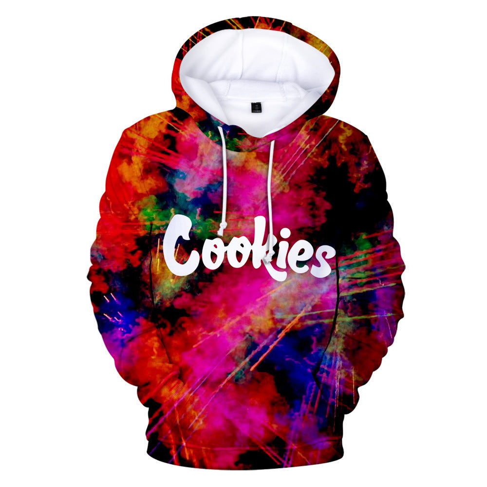 Cookies Hoodie Printed Hood Sweater Hooded Long-Sleeved Shirt