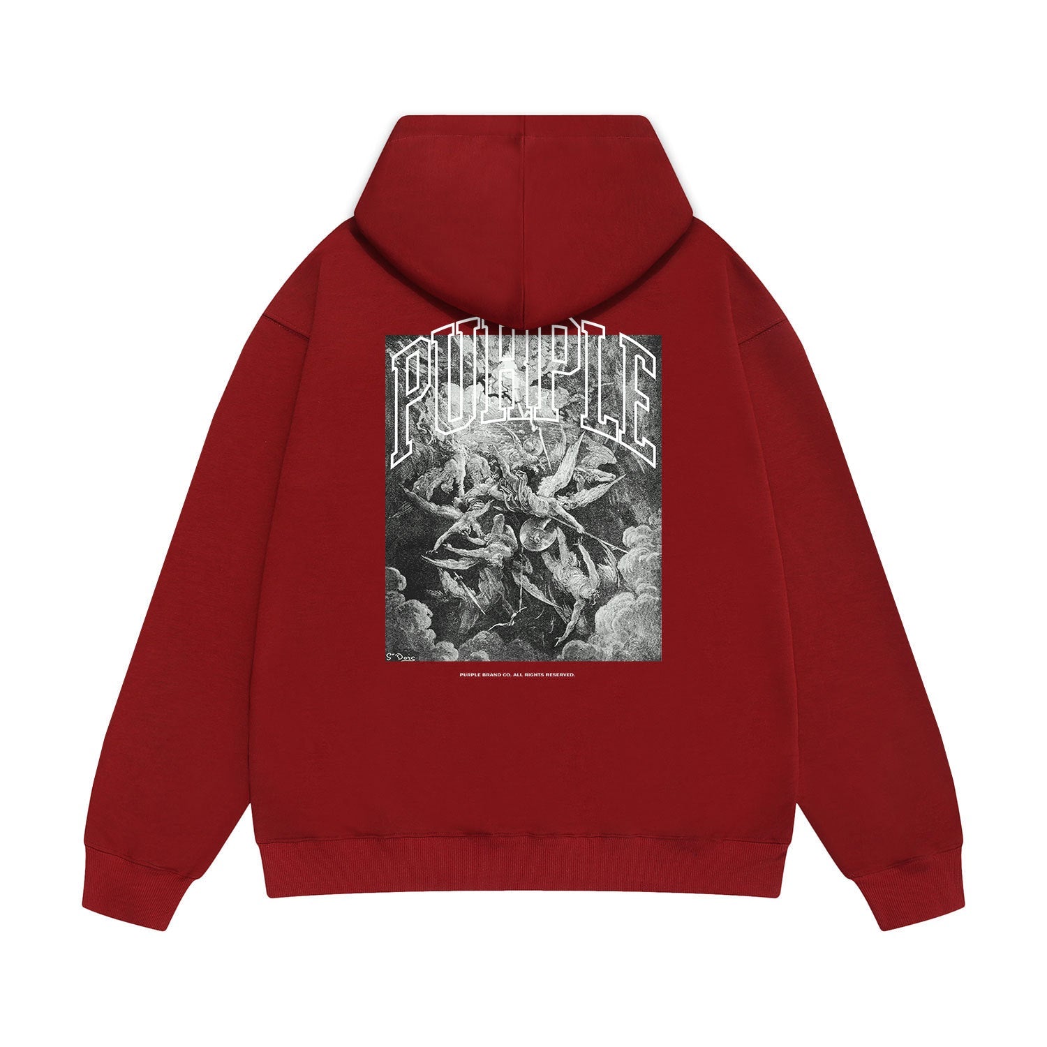 Purple Brand Hoodie Fashion Loose Hooded Sweater
