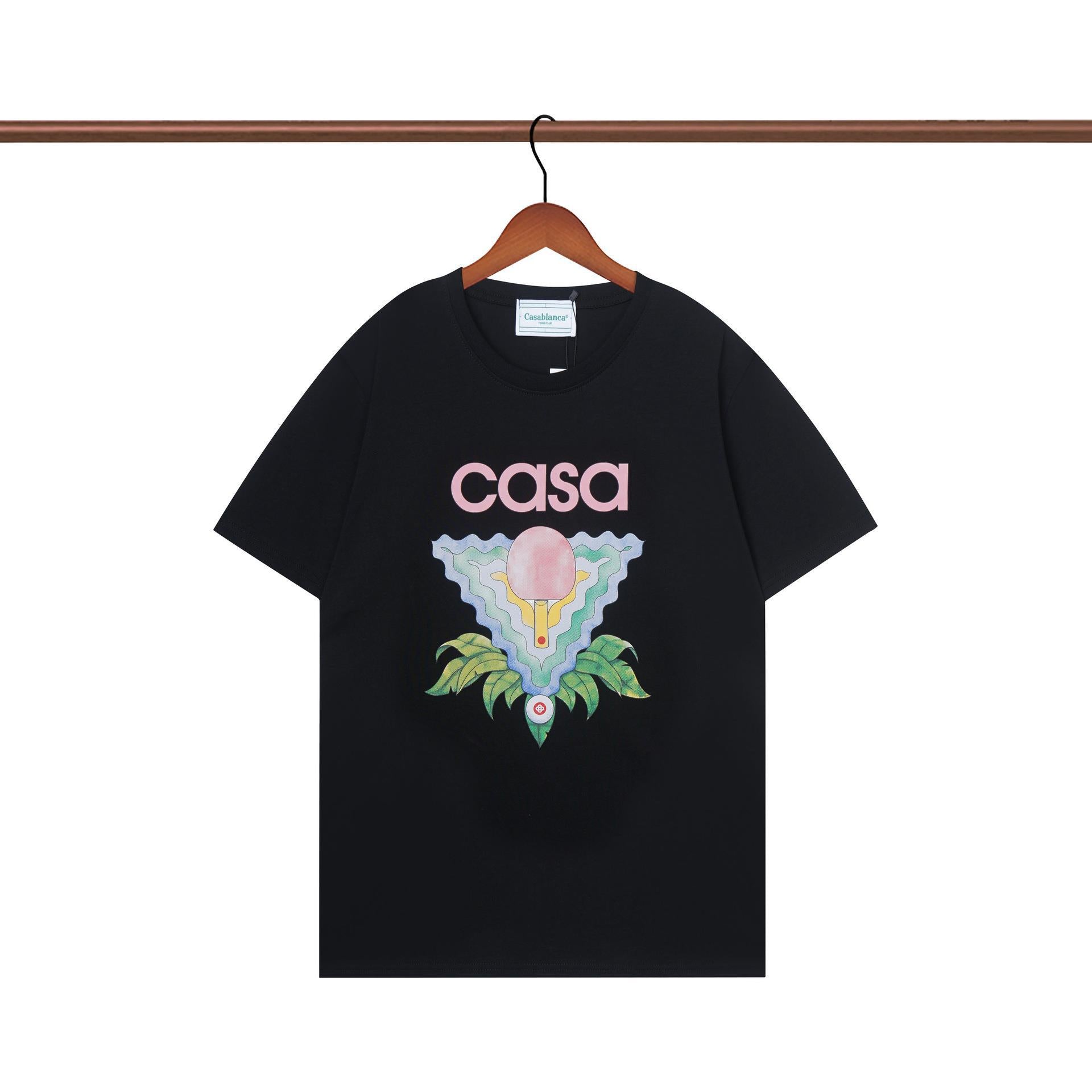 Casablanca T Shirts Fashion Loose