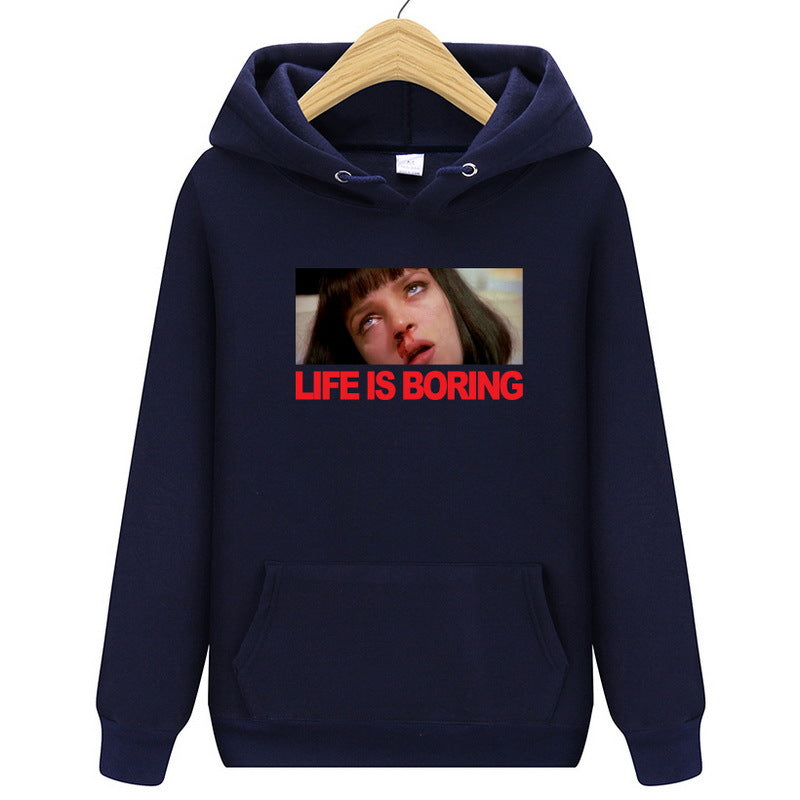 Adolescence Sweatshirt Sweatshirt Printing plus Velvet Hoodie