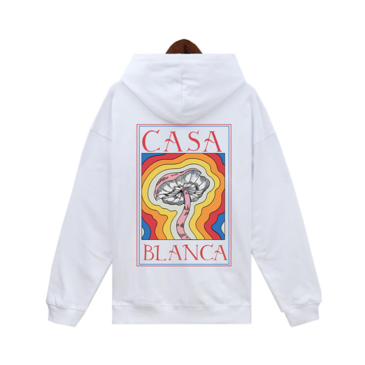 Casablanca Hoodie Autumn/Winter Rainbow Print Hooded Sweater