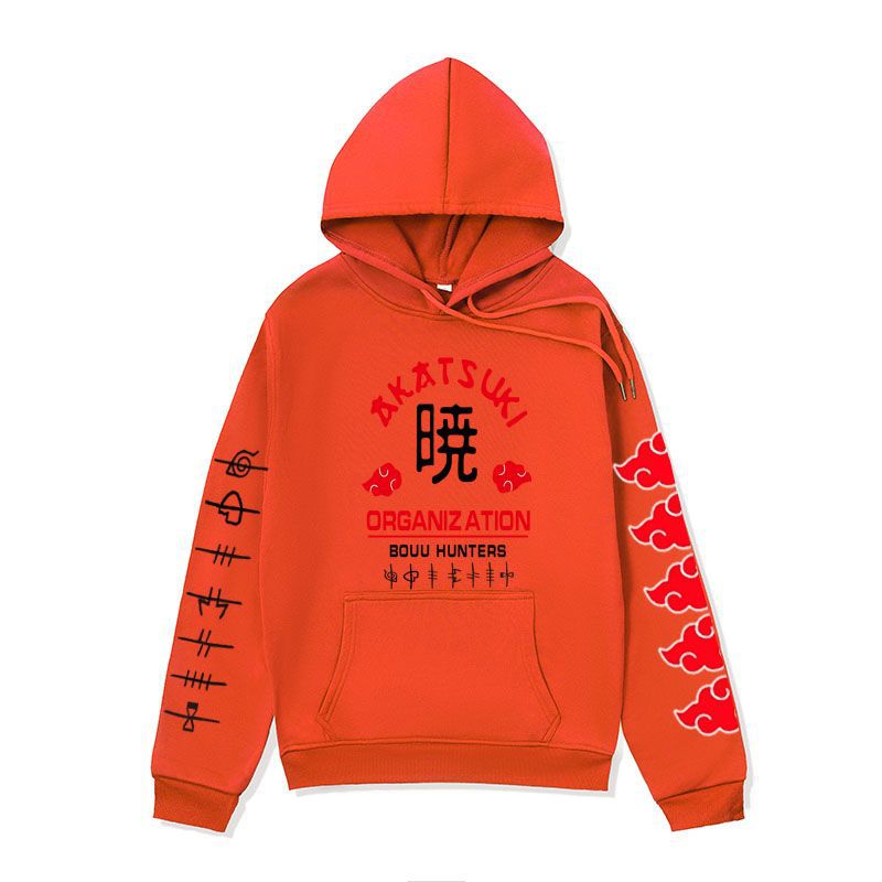 Anime Hoddies Fire Shadow Tissue Printed Hoodie