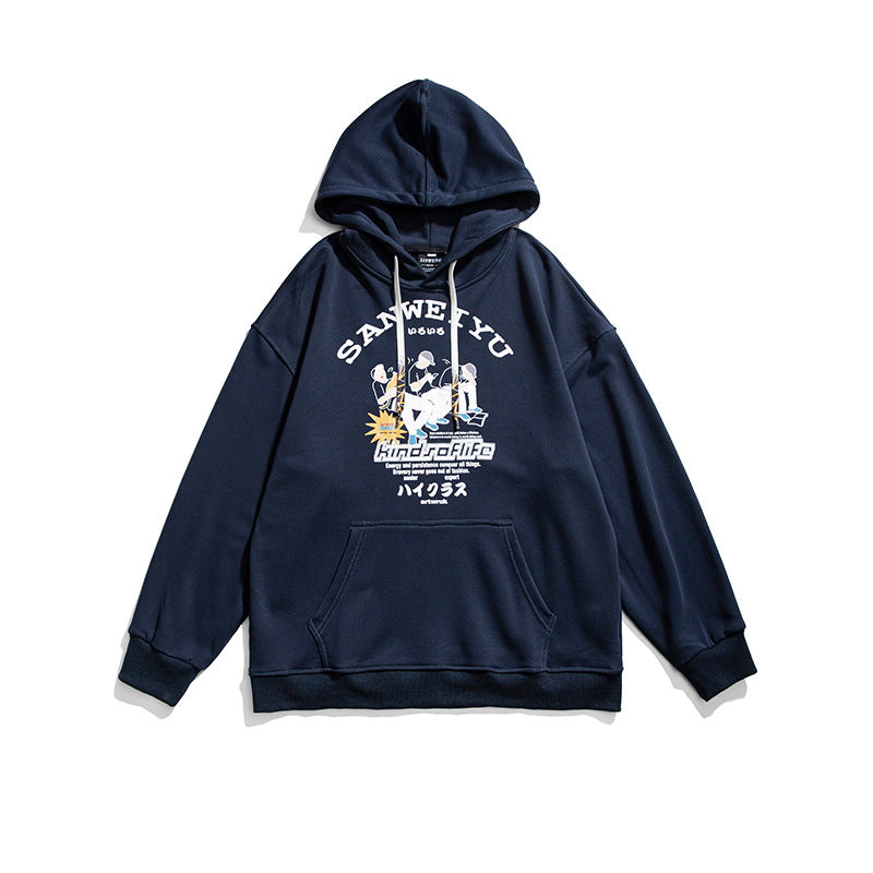 Men's Graphic Hoodies Men's Autumn Printed Hoodie Men's