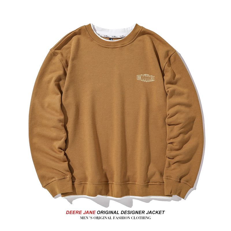 Men Pullover Hoodie Spring Sweater Men's Loose All-Match American Style Trend