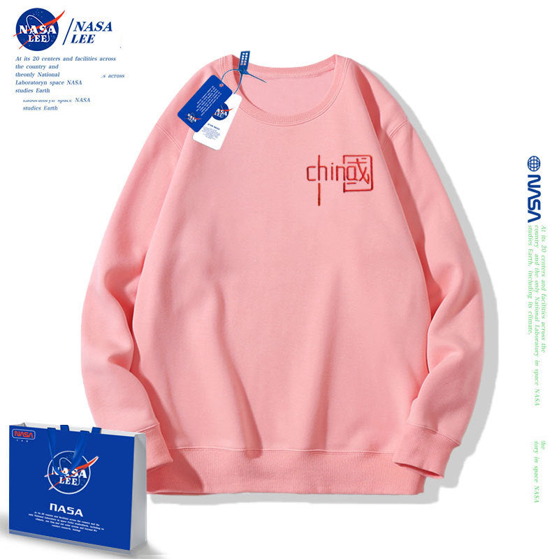 Nasa Children'S Hoodie Nasa Sweater Children'S Clothing Autumn Loose Round Collar Tide Boys And Girls Long Sleeve Base 2022 Spring And Autumn Sweater Wholesale