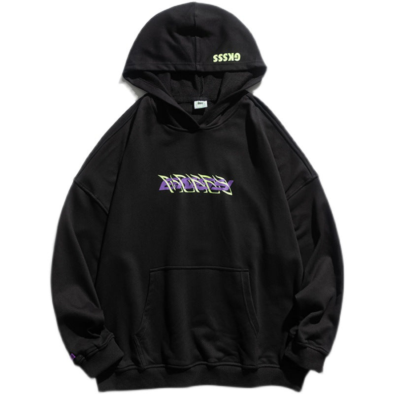 Man Fall Outfis Autumn Printed Hoodie Men's Oversize Casual Pullover