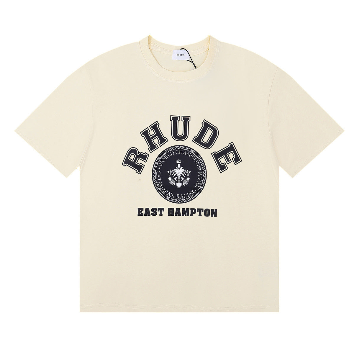Rhude T Shirt Micro Label Letter Pattern Printed Short Sleeve T-Shirt