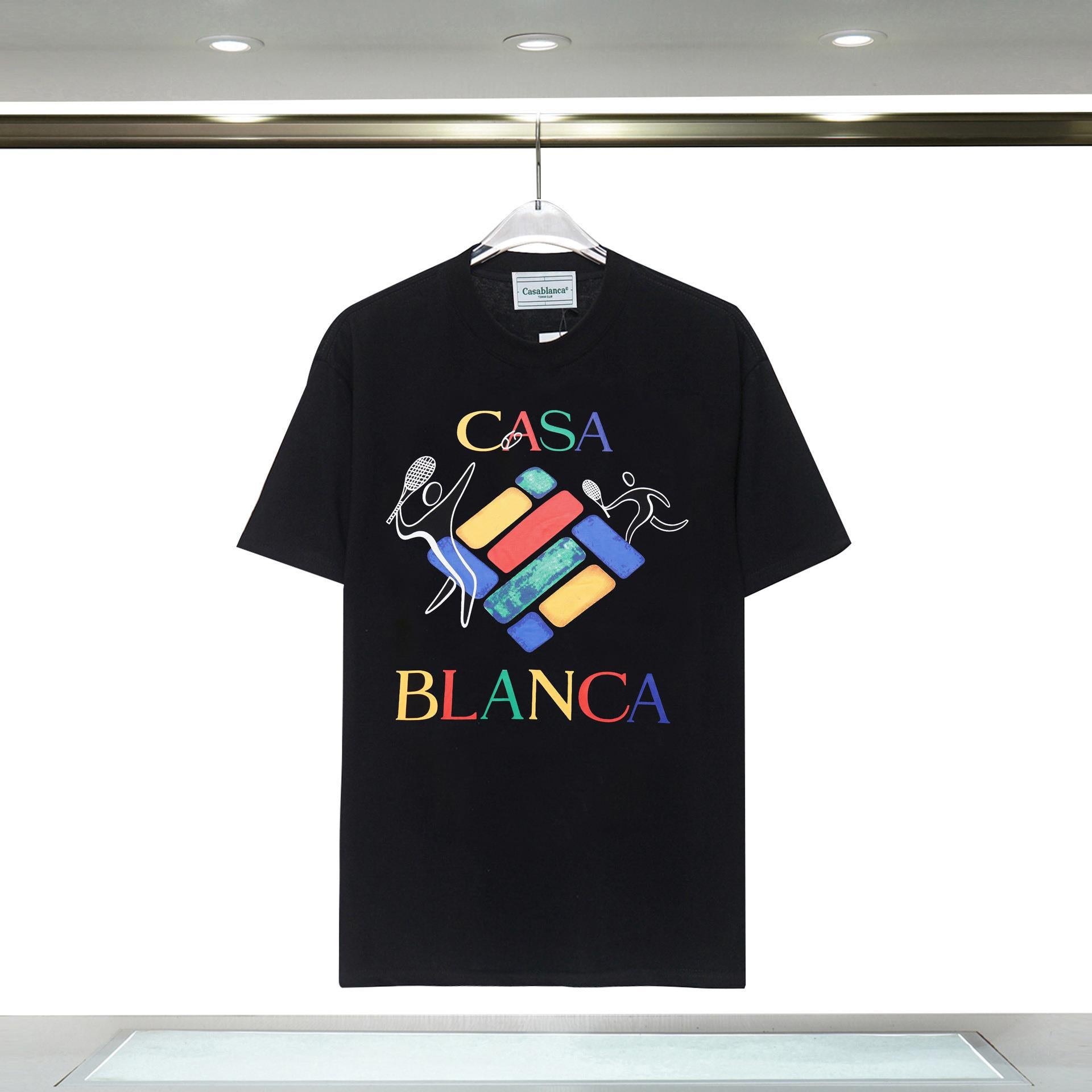Casablanca T Shirts Fashion Casual Crew Neck Tee