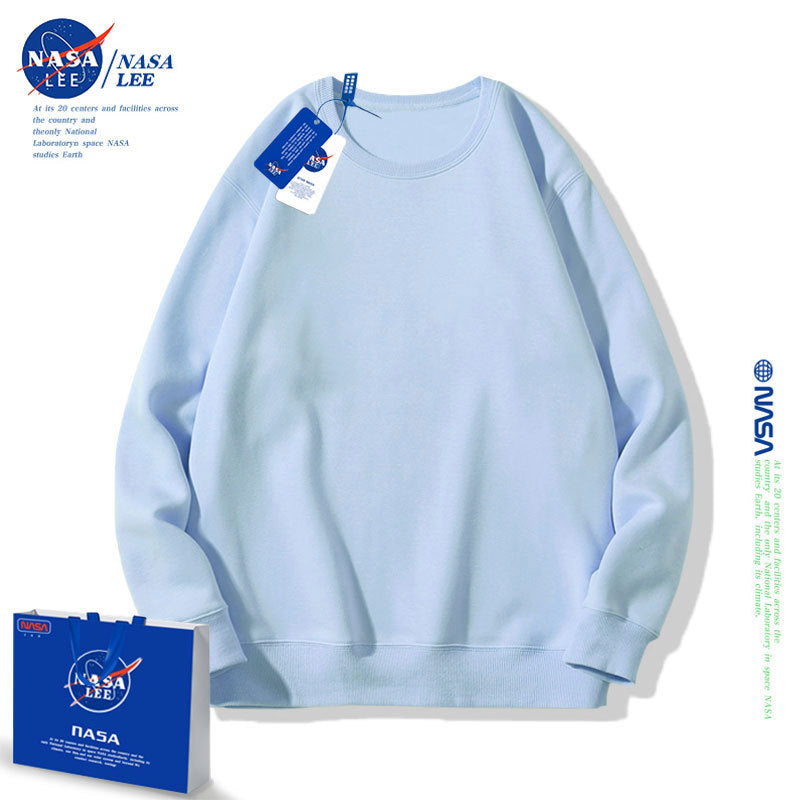 Nasa Children Hoodie Nasa Joint Name Children'S Round Neck Solid Color Hoodie Spring And Autumn