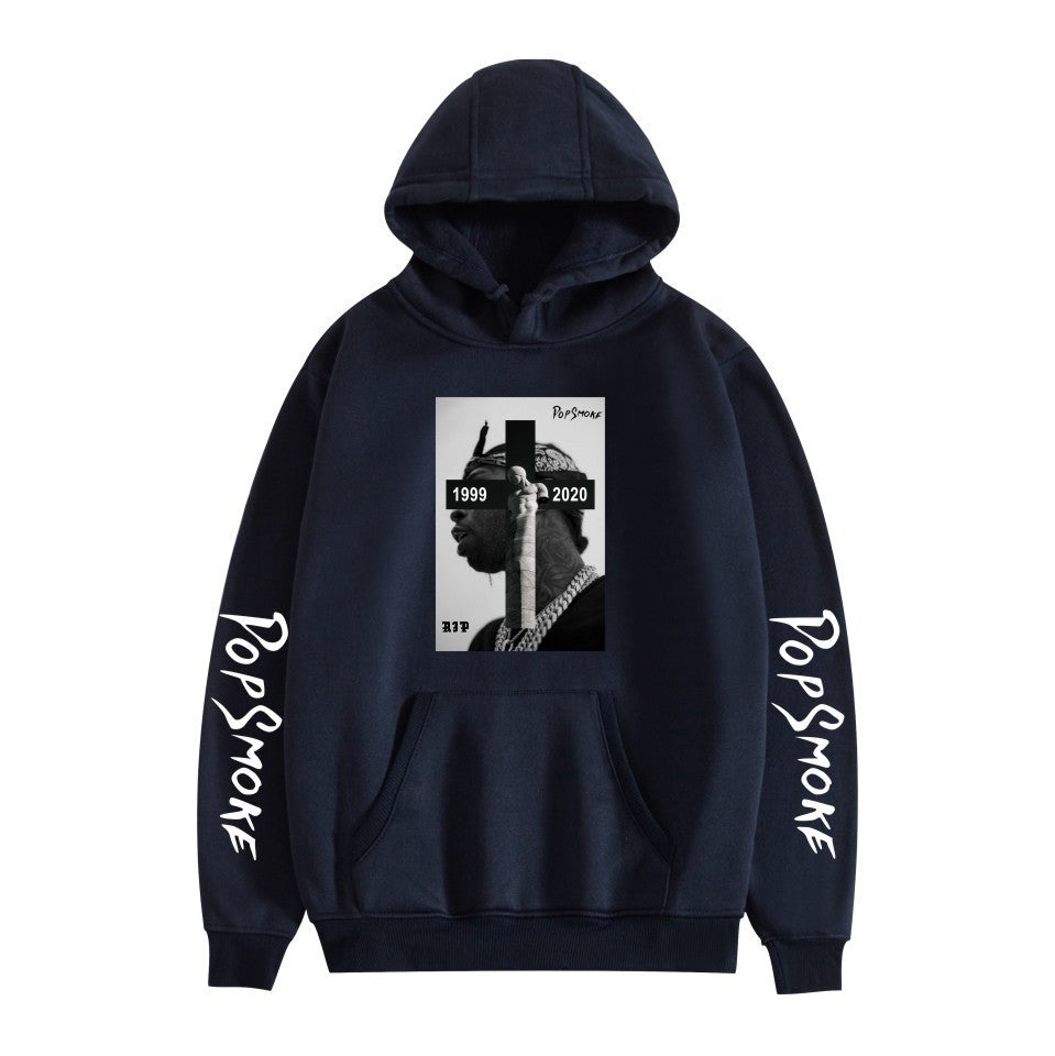 Pop Smoke Hoodies Rapper Print Loose