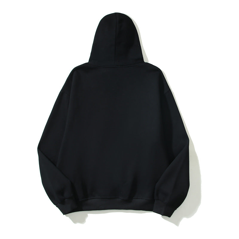 Kanye West Sunday Service Hoodie Panther Printing Plus Velvet Loose-Fitting Hoodie