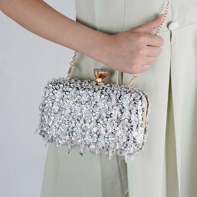 Luxury Fashion Sequin Beaded Banquet Handbag