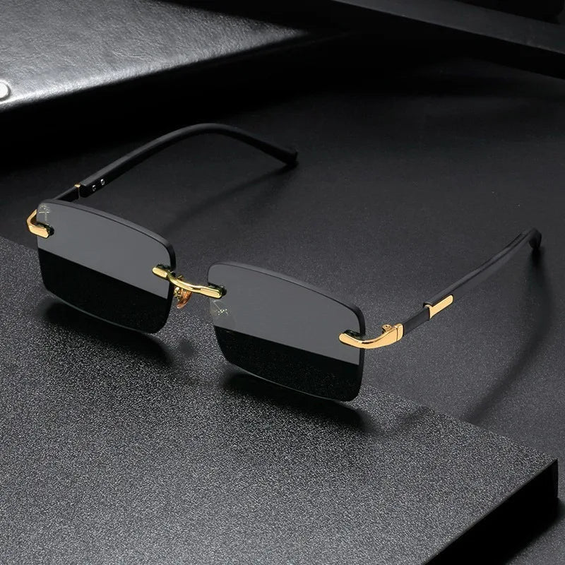 Closit Retro Rimless Sunglasses – Unisex