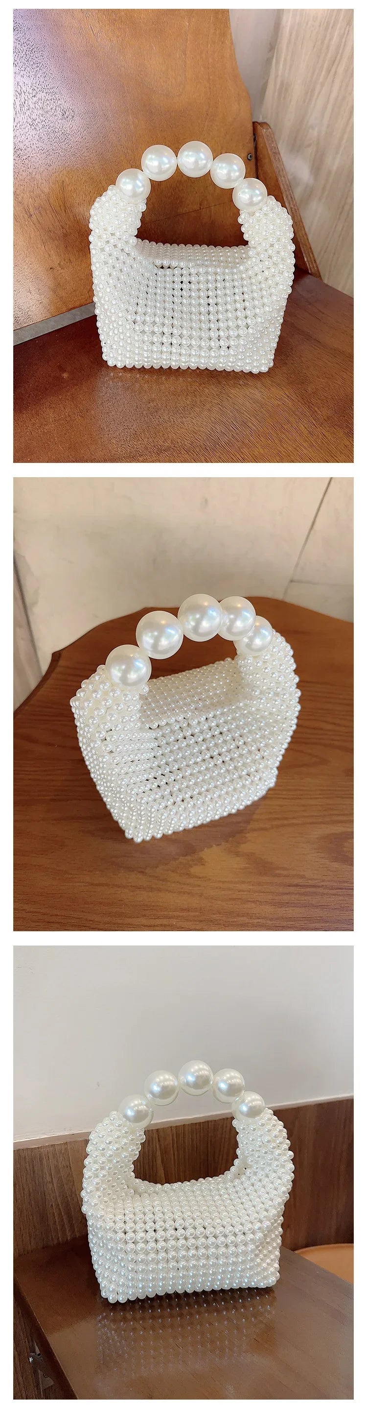 Luxury Bridal Pearl Chic Banquet Evening Purse