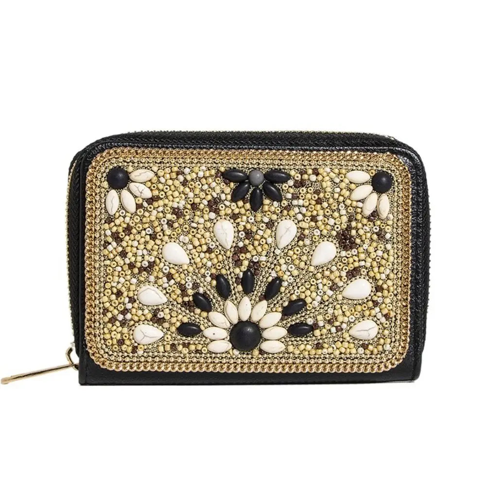 Trendy Bohemian Style Chic Beaded Butterfly Purse