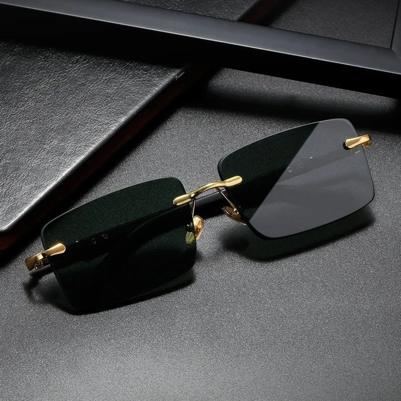 Closit Retro Rimless Sunglasses – Unisex