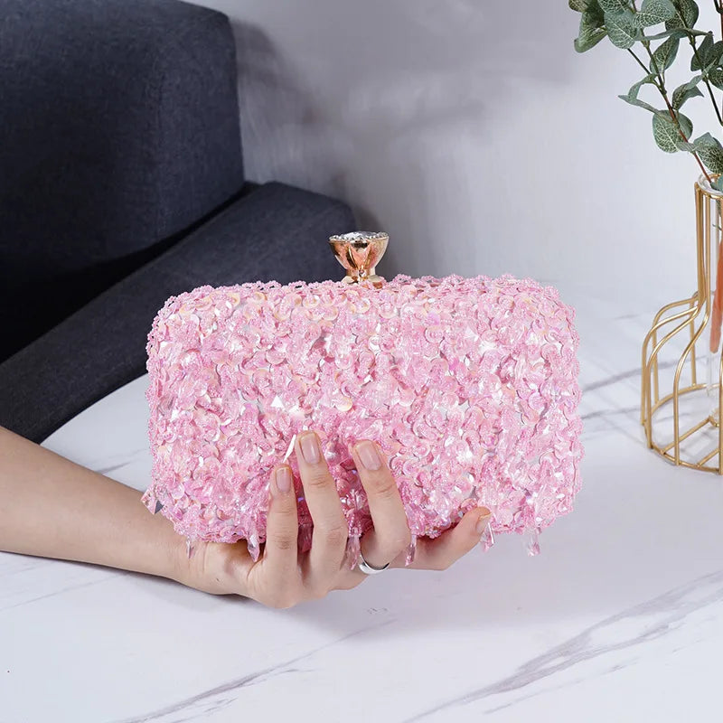 Luxury Fashion Sequin Beaded Banquet Handbag