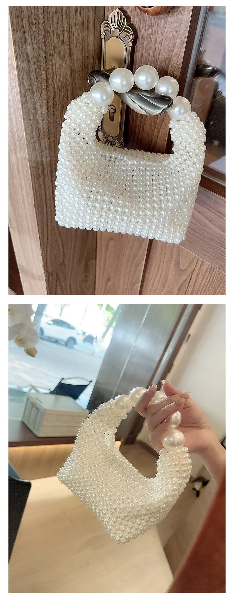 Luxury Bridal Pearl Chic Banquet Evening Purse