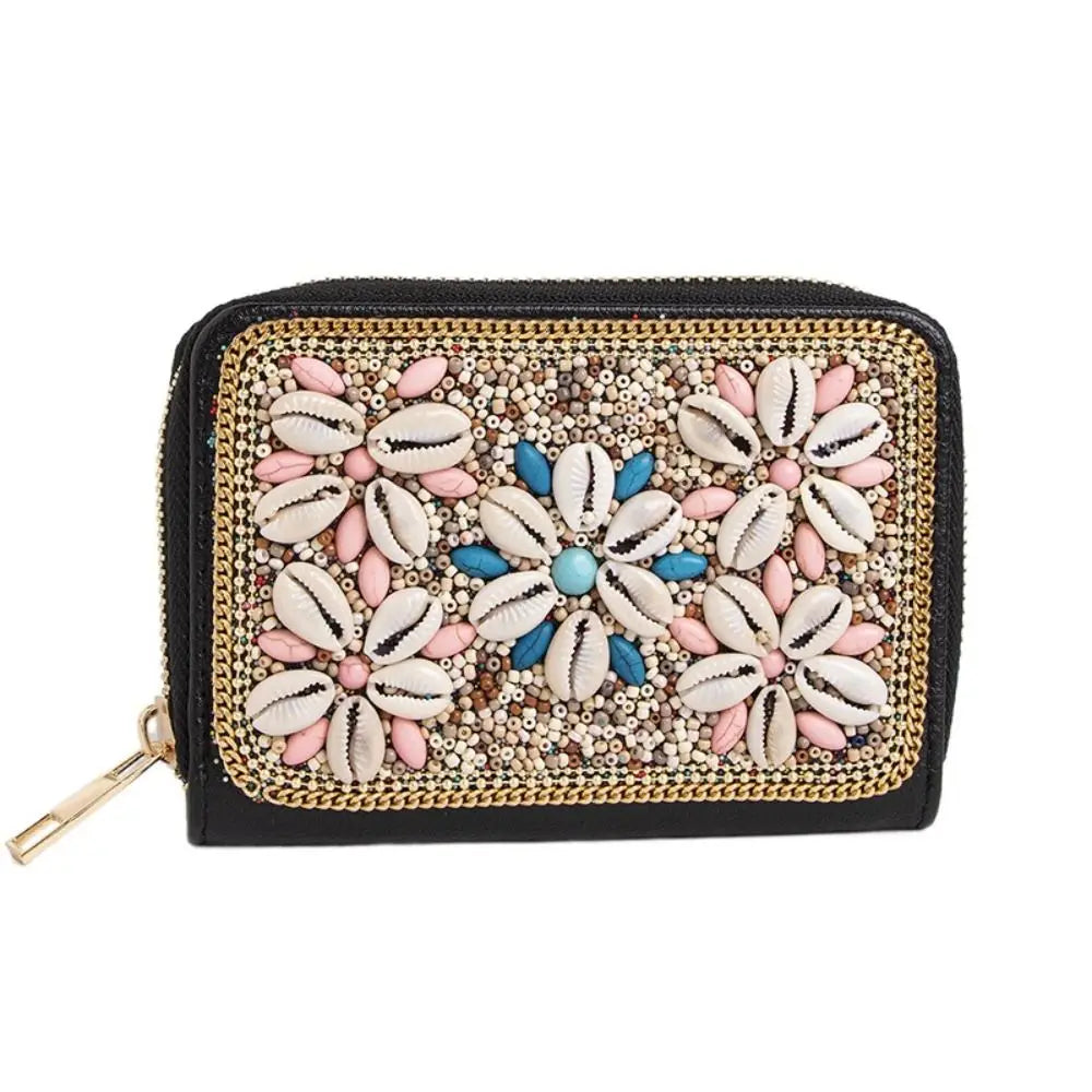 Trendy Bohemian Style Chic Beaded Butterfly Purse