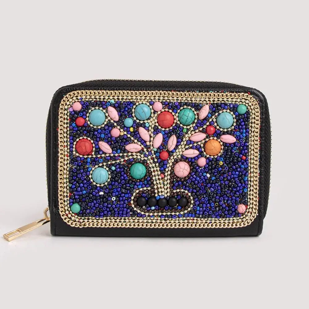 Trendy Bohemian Style Chic Beaded Butterfly Purse