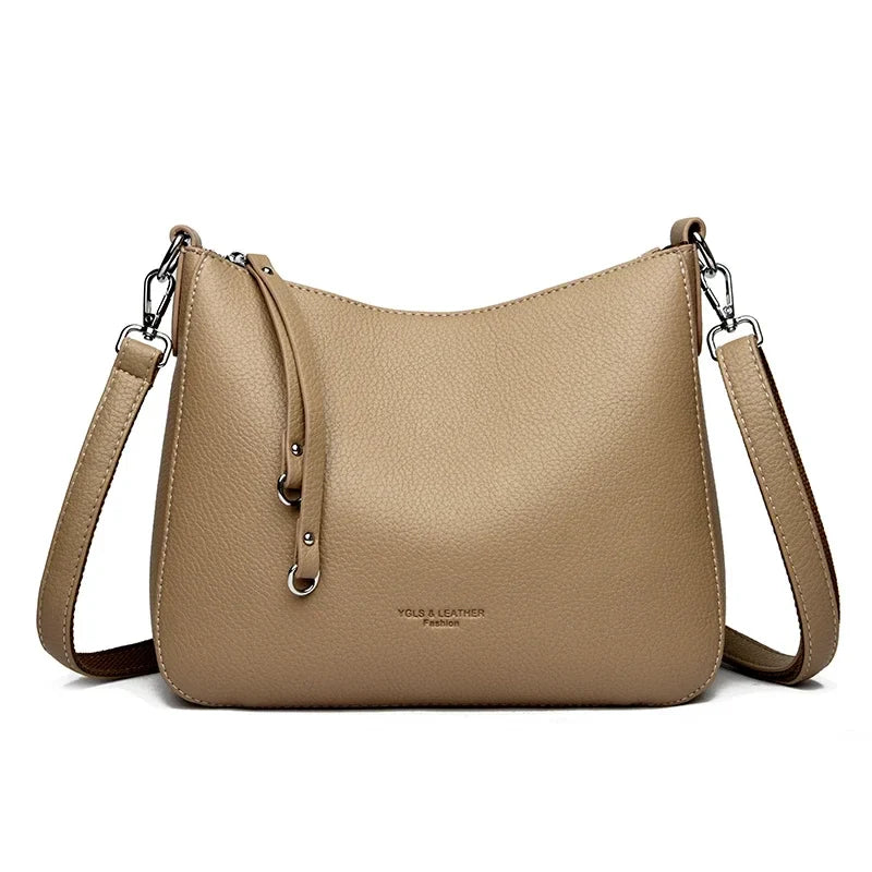 Crossbody Women Soft Leather Beaded Bags