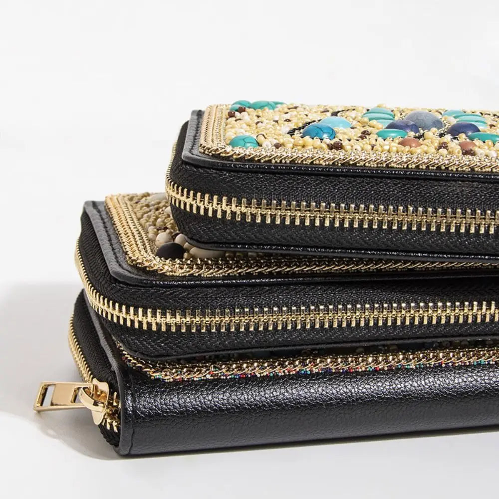 Trendy Bohemian Style Chic Beaded Butterfly Purse