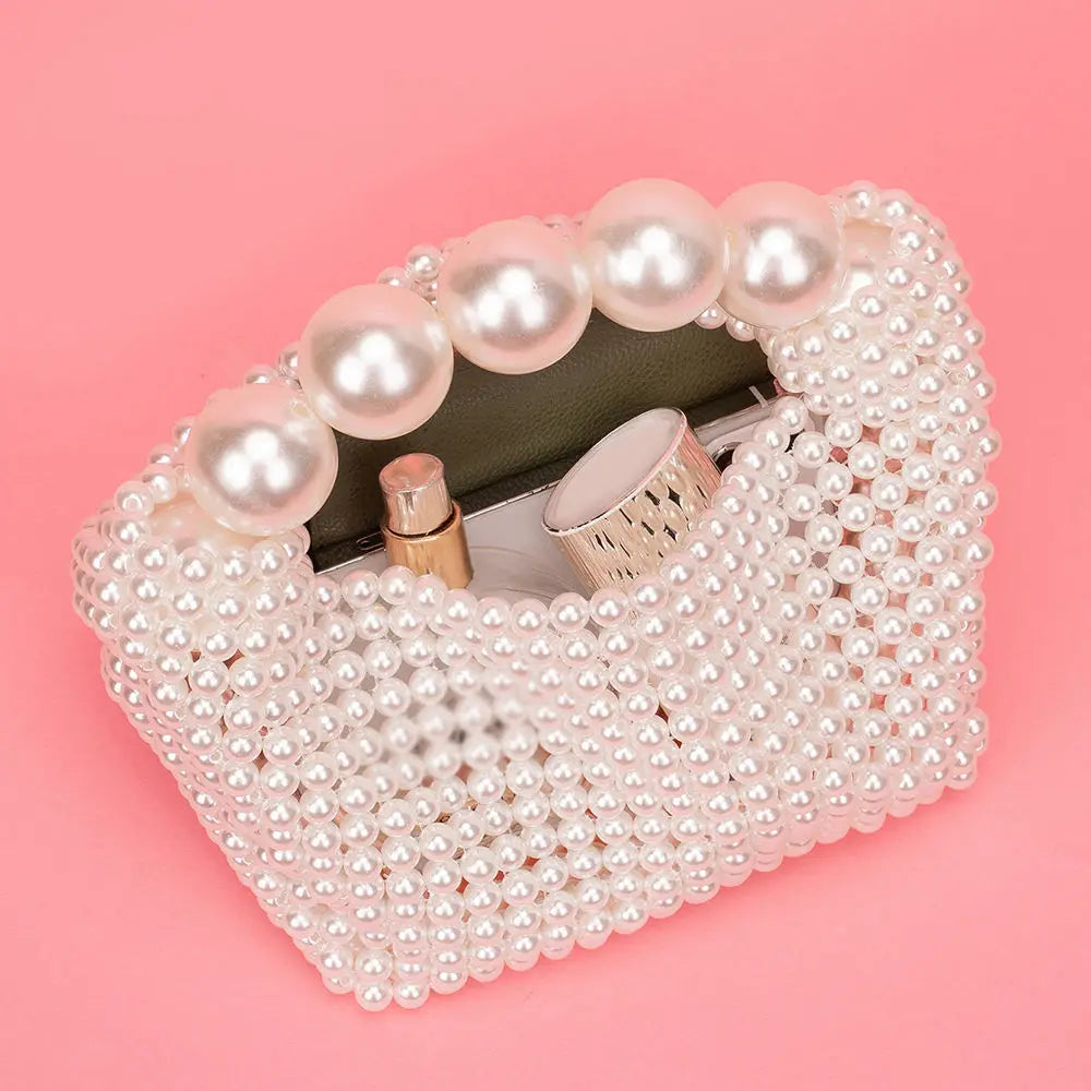 Luxury Bridal Pearl Chic Banquet Evening Purse