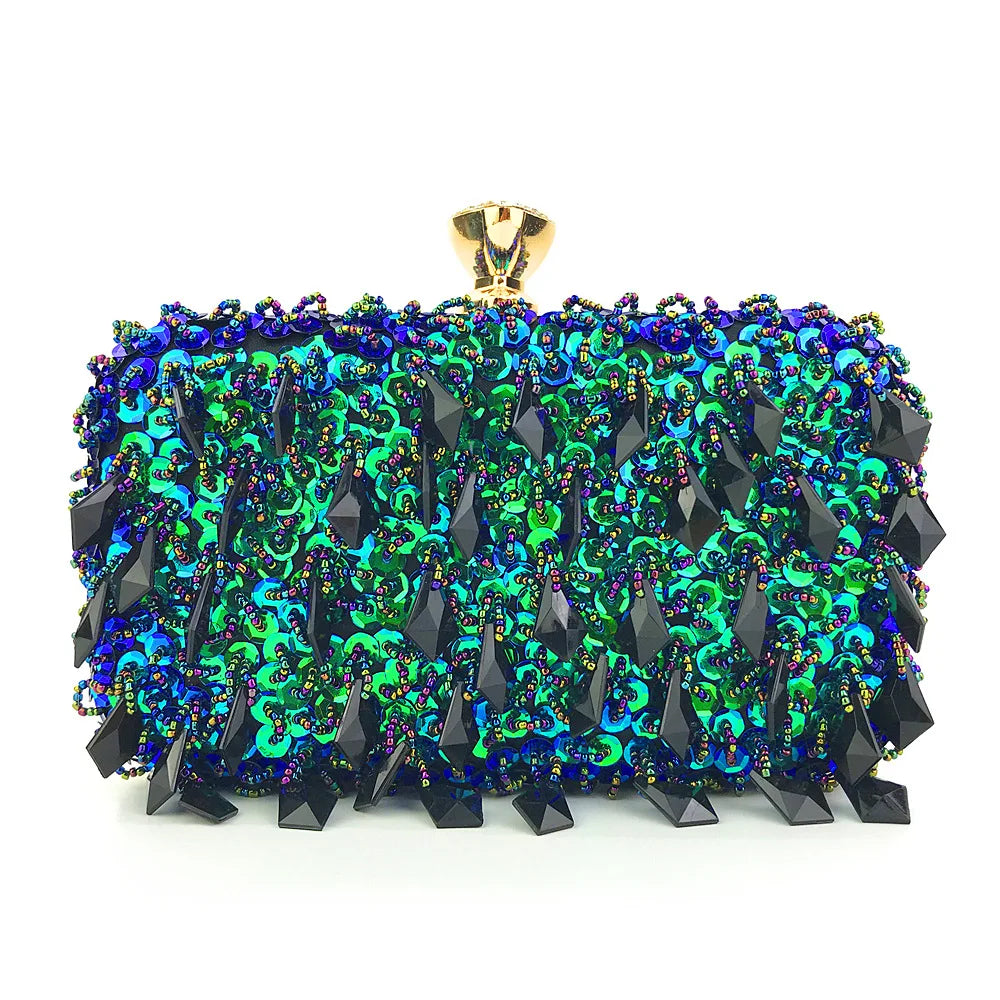 Luxury Fashion Sequin Beaded Banquet Handbag