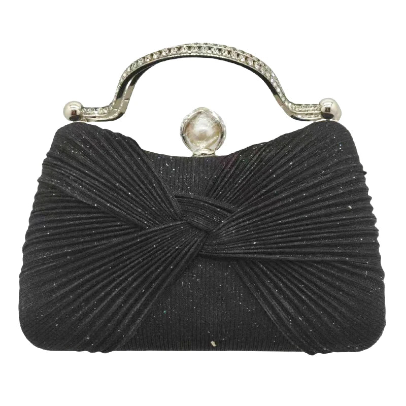 Elegant Beaded Pearl Evening Clutch for Women