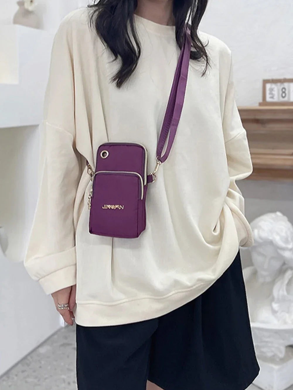 Fashionable Women Mini Beaded Crossbody Bag