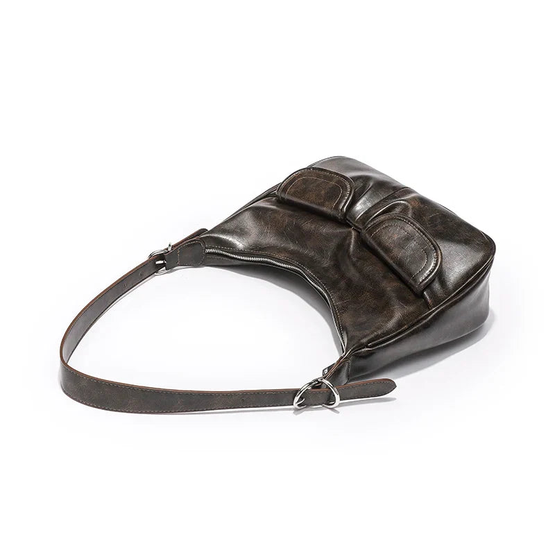 Trendy Top Zipper Closure Military Box Beaded Purse