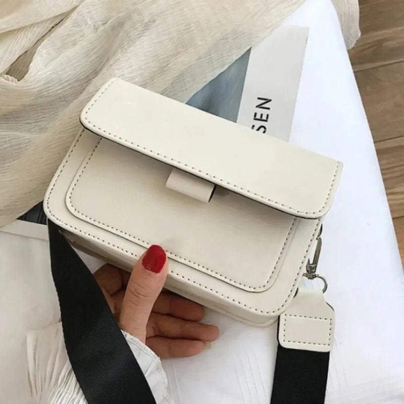 Stylish Leather Crossbody Beaded Bag for Women